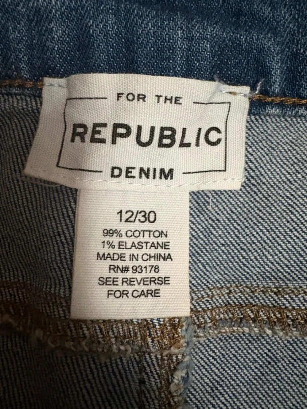 For the Republic Denim jeans straight leg gems jewels ankle women's size 12 / 30 - Picture 4 of 5